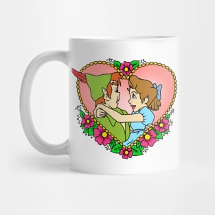 Floral Peter & Wendy Mug